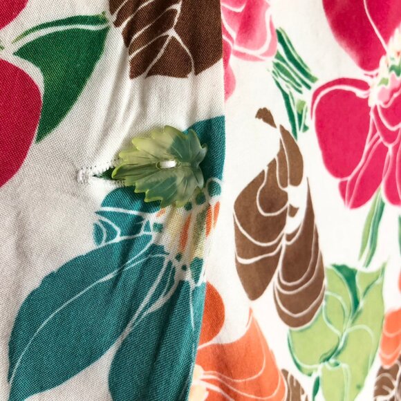 Vintage Floral Button Front Skirt Cottagecore - Picture 10 of 12